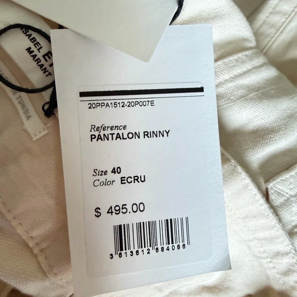 New! Isabel Marant Etoile Rinny high waist paper bag trousers pants 41268